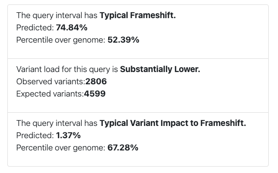 table summary